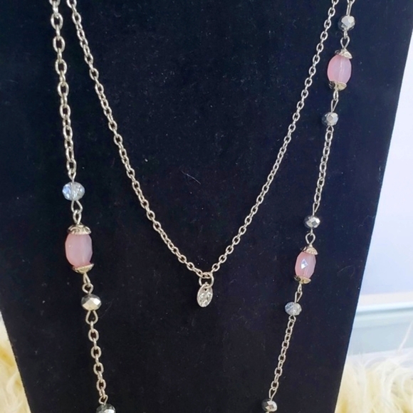 Sweet Pink Peruvian Opal and Navajo Pearl Necklace! 🌴 - Picture 4 of 5